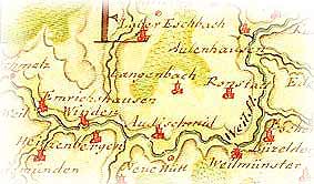 Karte von 1702 Karte von 1702