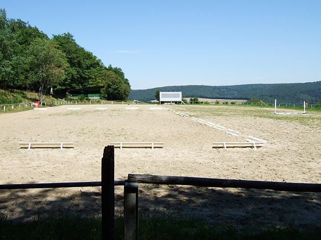 Der Reitplatz in Langenbach