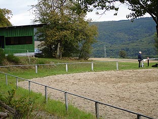 Der Reitplatz in Langenbach