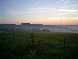 Sonnenaufgang auf dem Glasberg (September 2004)