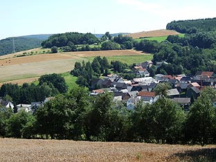 Blick über den Stockerter Berg nach Langenbach